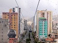 La Paz, met de kabelbaan tussen hoogbouw