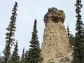 Erosion pillar trail, Alaska Hwy