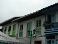 typische huizen in Salento, met pastelkleuren voor