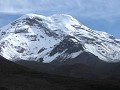 gletsjers op de top van Chimborazo Volcano