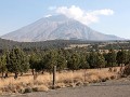 vulkaan Popocatépetl, vanop Paso de Cortés