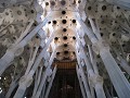 Sagrada Familia, plafond van de middenbeuk