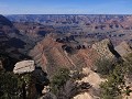 Grand Canyon - uitzicht tussen Grand View Point en