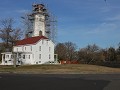 Sandy Hook Lighthouse en Fort Hancock, vuurtoren i