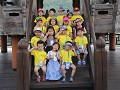 Andong Folk Village, schoolklasje op Wolyeong brid