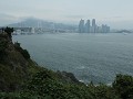 Busan, uitzicht op de stad, tijdens wandeling Igid