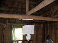 Inside the bure, thats a mosquito net above the be