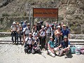 Groepsfoto bij start Inca Trail