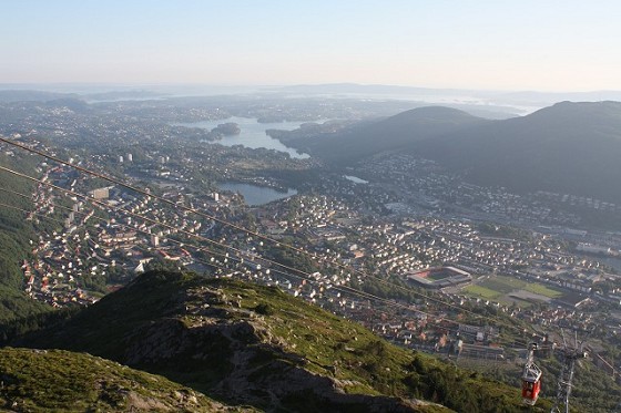 View from the top of Ulriken