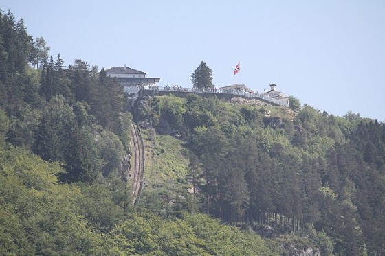 Fløybanen (the train the the nicest viewpoint of Bergen) Also possible to do it by foot.