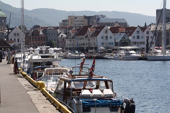 Harbor and fish market of Bergen