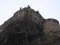 Edinburgh Castle, torenhoog boven de stad/high abo