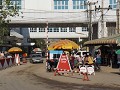 Grenspost aan de zijde van Cambodja.
