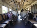 Onze fietsen in 1ste klasse, wij in 3de klasse. St