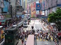 The busy hustle of Causeway bay; Hennessy Rd