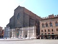 Piazza maggiore and the San Petronio cathedral.