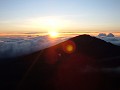 sunrise at the Haleakala National Park is now tick