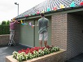 Het huis van Barts' ouders werd versierd voor onze