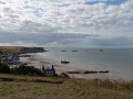 Arromanches, restanten van de kunstmatige haven ui