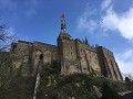 De Mont Saint-Michel met de toren van de abdij in 