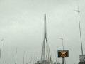 De pont de Normandie bij onze reis noordwaarts. De