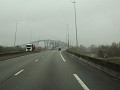 De pont de Normandie bij onze reis noordwaarts. De