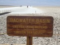 De zoutvlakte van Badwater Basin, Death Valley, me