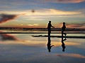 coucher de soleil au salar de Uyuni - la rencontre