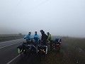 5 bikepackers in the middle of nowhere