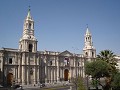 The main church in the main plaze in Arequipa...