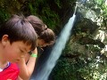 Oropendula waterval in Rincón de la Vieja Nationaa