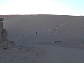 Sandsurfers in actie in de Valle de la Muerte