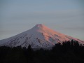 zonsondergang op La Poza - met zicht op Villarrica