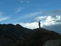 op 4516 meter hoogte houdt de Christo de los Andes