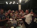 Gezellig dineren met onze Belgische duikvrienden