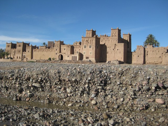 Landschap tussen skoura en Ouarzazate
