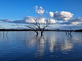 Afsluiten aan lake Taylor met zicht op de Grampian