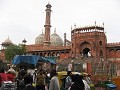 Delhi, de grootste moskee van India Jama Masjid.  