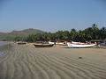 Palolem beach in Goa. Prachtig strand, maar we zij