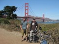 De Golden Gate Bridge is een hangbrug over de geli