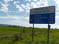 De grens over van Victoria naar New South Wales.