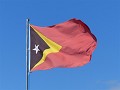 De vlag van Oost-Timor/East-Timor/Timor-Leste.
