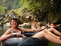 tubing in Vang Vieng met Charles en Cleo