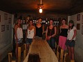 Us and the English girls in an old wine tank, as y