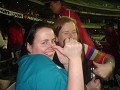 Una and Lorna soaking up the atmosphere in the MCG