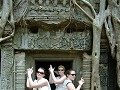Angkor in Cambodia. Aisling, Grainne and emily's i