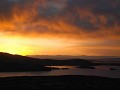 Zonsondergang aan het Titicaca-meer  ... zonder Ju