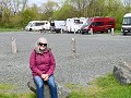 onze camperplaats aan de rivier de Lahne (achter o