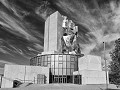Het cultureel centrum (gebouw ontworpen door Frank