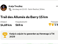 de 'trail' van Katja